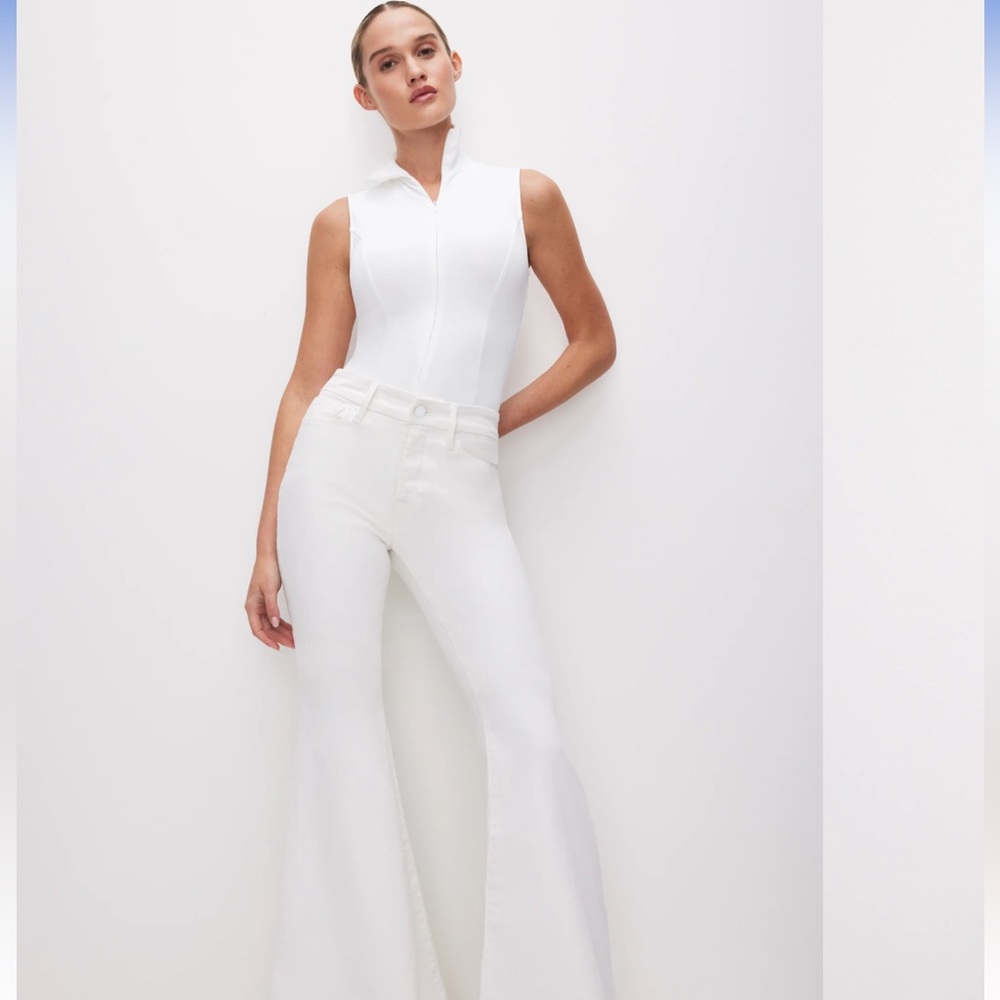Good American SCUBA SLEEVELESS TURTLENECK BODYSUIT